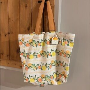 Floral Cotton Fabric tote